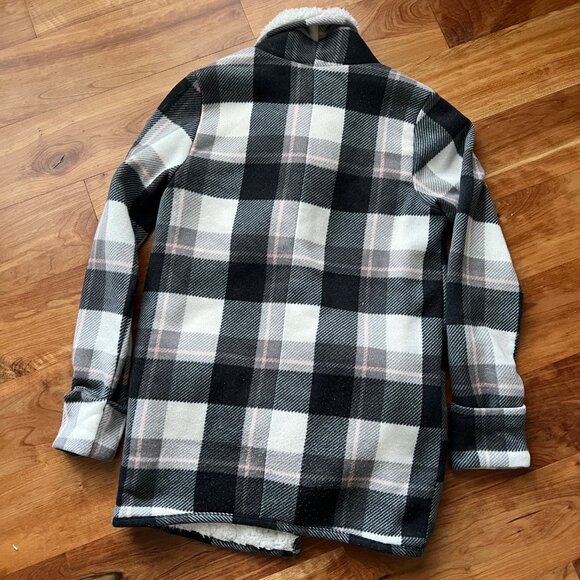 Abercrombie Sherpa Lined Open Front Cardigan - Picture 3 of 3